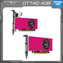 SZMZ GT 740 비디오 카드 로우 프로파일 브래킷 장착 ITX 미니 케이스 GT740 730 4GB DDR5 128 비트 그래픽, [01] GT740 4GB, 01 GT740 4GB