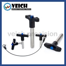 VCN117 공장 알루미늄 T-핸들 정지 위치 안전 핀 버튼 빠른 삽입 볼 헤드 잠금 로프 직경 5 25mm, [09] VCN117-25, [18] 95mm