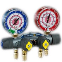Yellow Jacket 49993 Manifold Only Degrees F psi Scale R-22/134A/404A Refrigerant Liquid Gauges nu, 1