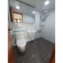 [욕실리모델링600각] 욕실 주방 리모델링 고급 호텔 무타공 선반 화장실 베란다 강력튼튼 물빠짐 욕실선반, 고리선반 (30cm), 블랙
