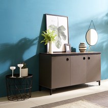 사무실 비품 보관 낮은 선반장 TV받침대 그레이 신혼살림 오피스카페 30평형대, 02.그레이_800수납장