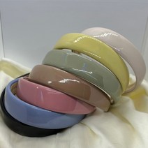 원단 밴드 헤어악세사리 에나멜 헤어밴드 수작업 올림머리 고급 머리띠 AG