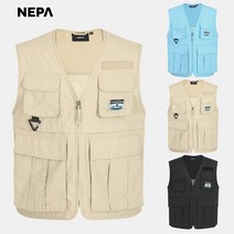 네파 뉴코아송파점 공용 내츄럴한 터치감의 나일론 타슬란 소재 적용 리사이클 나일론 원사를 사용한 친환경 아이템 호보스 메쉬 베스트 등산조끼 SPV