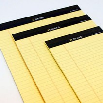 옥스포드 리갈패드 뜯어쓰는 절취노트 사이즈별 모음, 옥스포드20 리갈패드A4-하양