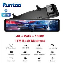 블랙박스 룸미러 12 quot자동차 DVR 4K 38402160P 대시 캠 IMX415 후면보기 미러 GPS 카메라 1080P 자동차 비디오 레코더 주차 monitor, L115+128G