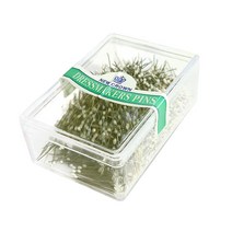 쏘잉스타 NEW CROWN 대용량 시침핀 실크핀 칼라핀 진주핀 진주시침핀 (large case), 볼흰색