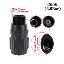 물주기 화분 급수정원 관개 3/4 "BSP 스레드 수압 조절기 드립 밸브 15/20/25/30/45PSI 시스템, 05 45PSI (3.0Bar)