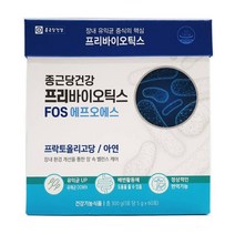 종근당 프리바이오틱스 프락토올리고당 FOS프락토올리고당 & 아연 60포, 2개