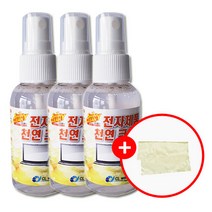 전자제품 천연 액정크리너 클리너 스프레이타입 휴대용 60ml (전자제품닦이 증정), 3개