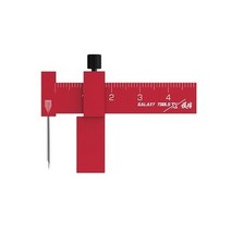 윤곽게이지 눈금자 목공 DIY 메카 밀리터리 모델 조각 라인 도구 보조 눈금자 아이소 메트릭 병렬 스크라, 02 Red