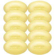 엘지 알뜨랑 비누 130gX10개 벌크 그린 화이트 옐로우 업소용 가정용, 옐로우(10개)