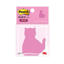 포스트잇 강한점착용 다이컷 노트 76 x 76 mm, 고양이, 18개입