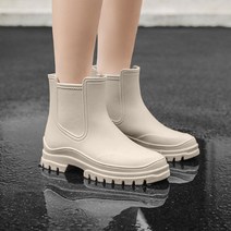 더구두 라운드 첼시 레인부츠 장화-6193