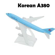 비행기 항공기 모형 한국 티웨이 항공 보잉 737 합금 다이 캐스트 모델 15cm 세계, 한국어 a380