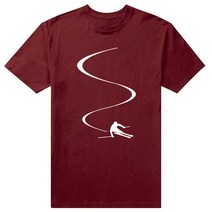 스키 플레이트 숏스키 The Mountains Are Calling T 셔츠 남성 여성 스키 스노우보드 멋진 디자인 코튼, 20 CHESTNUT_05 XL