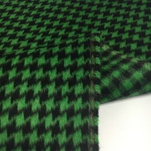 패브릭원단 가을과 겨울 새로운 houndstooth + 바둑판 AB 버전 껍질을 벗길 수있는 양면 알파카 원단 호주, 초록
