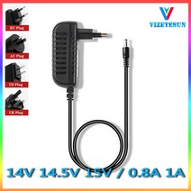 14V 14.5V 15V 0.8A 1A 전원 어댑터 5.5x2.1MM DC 안정화 코드, 01 EU_01 14V_02 1A