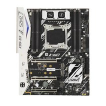 게임 마더 보드 8x USB3.0 8x DDR4 호흡 표시등 산업용 게임용 컴퓨터 메인 보드 깜박임, 30.2cmx22.4cm, 검은색, 인쇄 회로 멧돼지