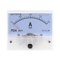 DC 아날로그 전류 측정기 패널 1A AMP 게이지 기계적 85C1, 12 1A