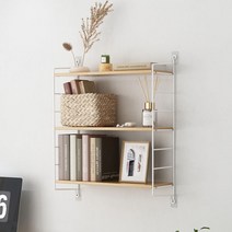 소하임 다용도 공간분리 벽걸이 인테리어 선반, 화이트