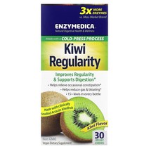 Enzymedica 키위 레귤러리티 맛 릴리프 츄 30정, 기본