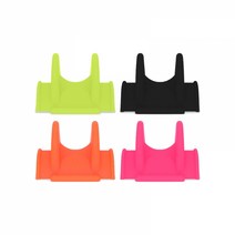 위자드 매직스탠드 실리콘 로드클립 거치대 원투 낚시 낚시대 방파제 난간거치대, 블랙, 블랙