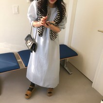 【원피스】 미유원피스 / 오조드파파 / 블랙 크림 스카이블루