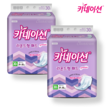 카네이션 속기저귀 라운드형 고급 30매 2팩 (60매) S4