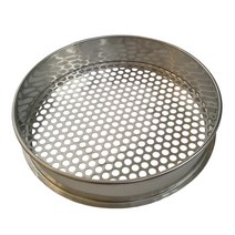 블루베리 선별기 자갈 종자 채 원형 구멍 채반 곡물, 모든 스테인레스 스틸 직경 30cm