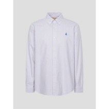 [빠른출고]/빈폴 BEANPOLE MEN [REGULAR] 스트라이프 자수 포인트 셔츠 핑크 (BC2164O01X)