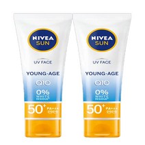 니베아 선 페이스 영 에이지 크림 SPF50+ PA+++, 2개, 50ml