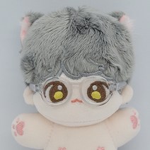 지오몽 10cm 15cm 20cm 아이돌 인형 뿔테 안경 동글이 선글라스 장식 코디 옷, 10Cm 인형용, 투명