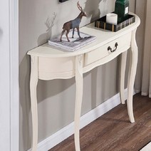 현관콘솔 복도 엔틱 화이트 콘솔 장식장 테이블, 90cm 블랙월넛색상