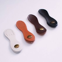 가배리본 라운드 가죽 스냅 잠금장식 가방부자재 버클장식, 핑크