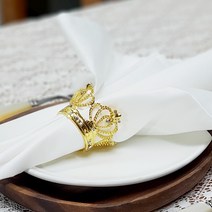 웨딩포 냅킨링 골드 크라운 Napkin Ring Metal Gold Crown