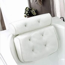 스파 욕조 반신욕 베개 3D 욕실 무취, 화이트 1개