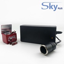 KEMIN 18L 26L 케민 차량용냉장고용 DC 12V10A 가정용변환 시거소켓잭 어댑터, 어댑터 + AC 각코드 1.5m