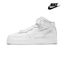 나이키 에어 포스 1 미드 LE GS 트리플 화이트 DH2933-111