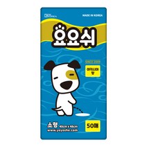 요요쉬패드 소형 50매, 소형 스카이, 50매입
