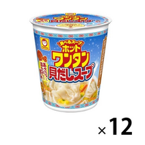일본 라면 컵누들 동양수산 마루짱 완탕 조개 맛 47g x 12팩, 1개