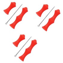 1 pc 양궁 손가락 가드 보우 스트링 핑거 세이버 탭 리 커브 실리콘 릴리스 프로텍터 기어 액세서리, CHINA, Red 3pcs