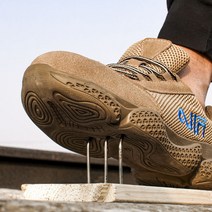 MOHEGIA 여름 안티 스매싱 및 안티 펑크 보호 신발 스틸 헤드 안티 마모 미끄럼 방지 산 및 알칼리 내성 작업 신발