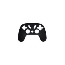 Stadia Premiere Edition 컨트롤러 게임 패드 게임 손잡이 조이스틱 ACCS 용 소프트 실리콘 보호 케이스 쉘 커버 스킨, 검은 색