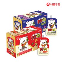 서울우유 홍삼츄츄 사과배 블루베리포도100ml 2종 80팩, 홍삼츄츄 블루베리&포도 100ml 80팩