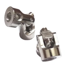 렌치 포함 회전 유니버설 조인트 스티어링 샤프트 탄소강 CNC 금속 가공 6 mm 커플링 2 세트