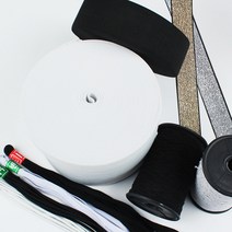 고무밴드 고무줄 고무줄밴드 롤-18y 넓은고무밴드, 1롤, 폴리고무-검정50mm(1롤)