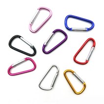 등산 카라비너 D형고리 군대 동호회 행사용 벌크