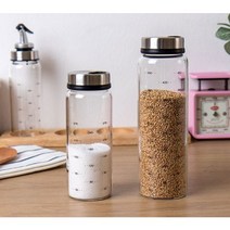 모던 키친 글래스 소스통 조미료 양념 보관통 3type입구 다이닝 소품 이케아, 300ml