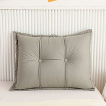 침대등쿠션 침대헤드쿠션 패브릭 침대 옆 대형 쿠션 장식 긴 쿠션 단색 방수 분리형 쿠션 신기술 AliExpress, qian ying hui+55x100cm 1Pc