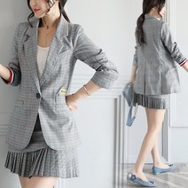 여성 여름 반바지 여자 자켓 세트 린넨 정장 BEST 투피스